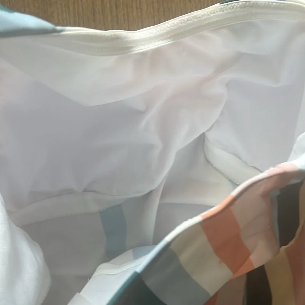 Striped One-Shoulder Swim Top - Picture 4 of 4